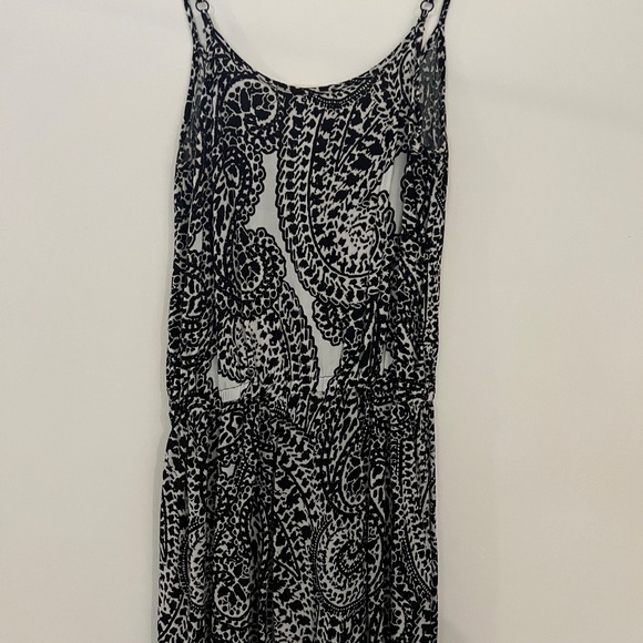 Black and white, wide leg romper - Picture 3 of 5